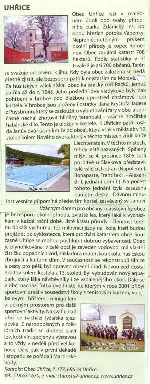 Uhřice - o obci Uhřice - o obci