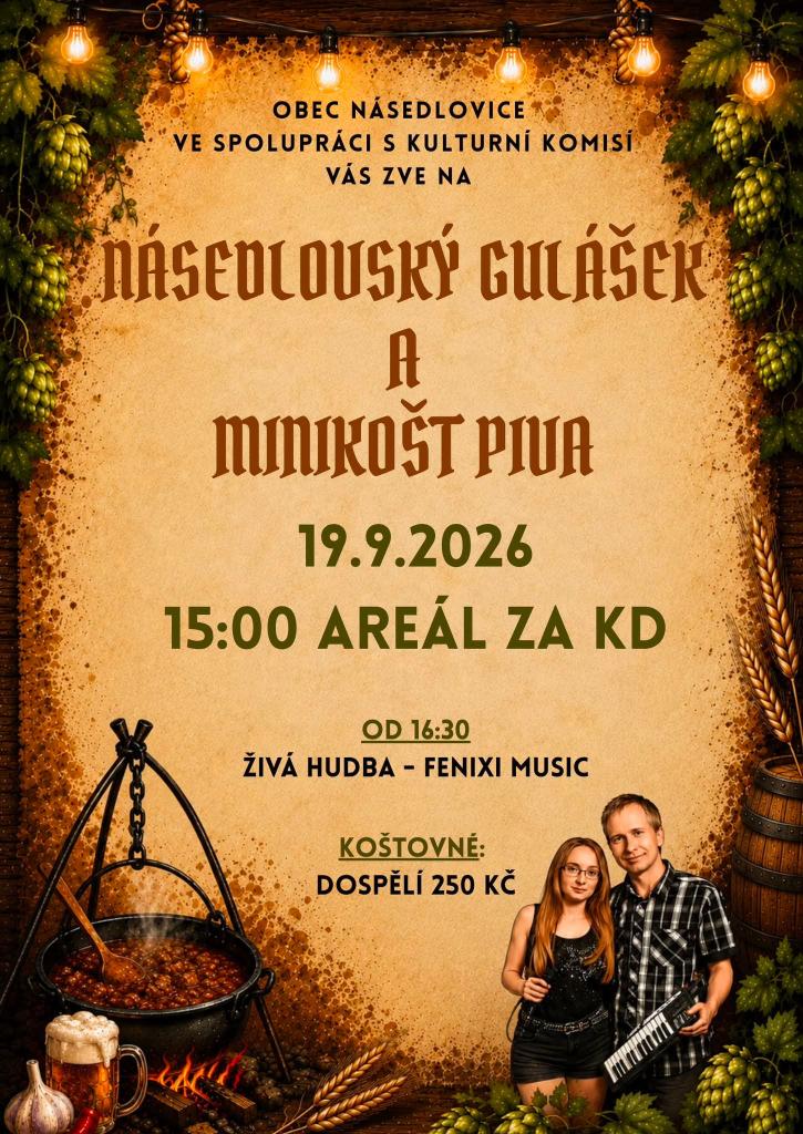 Násedlovský gulášek a minikošt piva